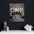 thumbnail image 4 of JEUXUS Framed Black and White Gamepad Gamer Canvas Wall Art for Game Room Wall Decor Retro Gamer Decor for Boys Room Gaming Posters Prints Pictures Painting Artwork Video Games Gift for Gaming Lover, 4 of 4