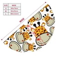 thumbnail image 5 of Kll 36" Christmas Tree Skirt Giraffes Head ,Cartoon Giraffes Xmas Tree Skirts Mat For New Year Xmas Holiday Party Indoor Outdoor Home Decoration, 5 of 9