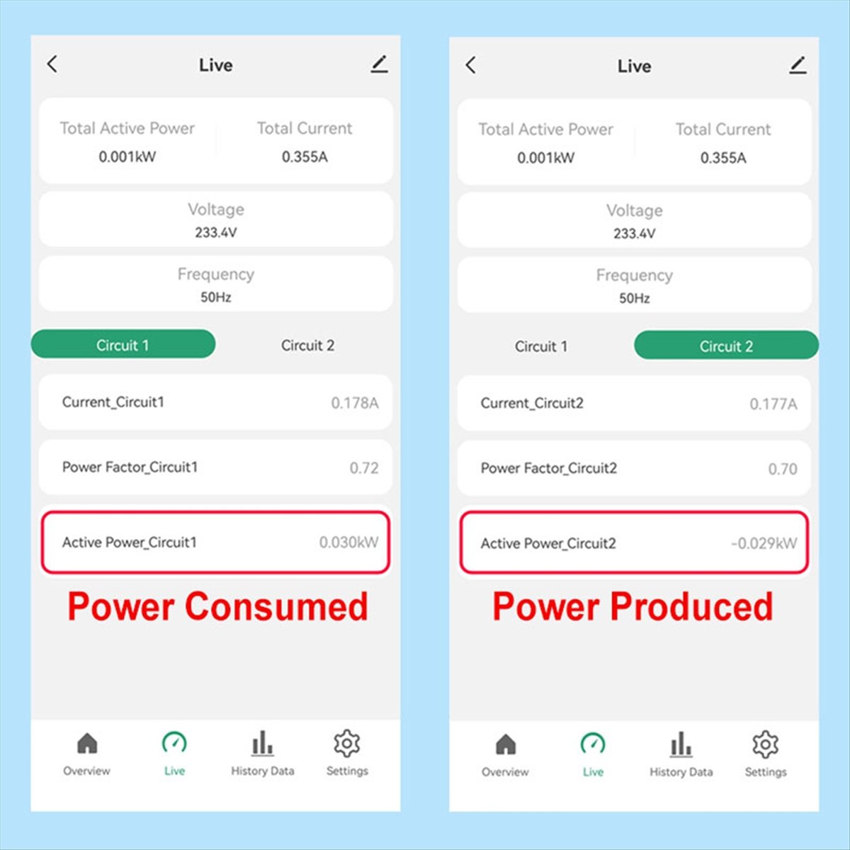 Tuya Smart Life WiFi Energy Meter Bidirectional 2 Channel Din Rail with 120A CT App Monitor Export and Import Power