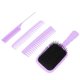 thumbnail image 5 of Cepillo De Pala Para Desenredar, 4 En 1, Portátil, Cómodo, Húmedo, Seco, Doble Uso, Juego De Peine Para El Cabello Para Mujeres Y Hombres, Peinado, 5 of 8