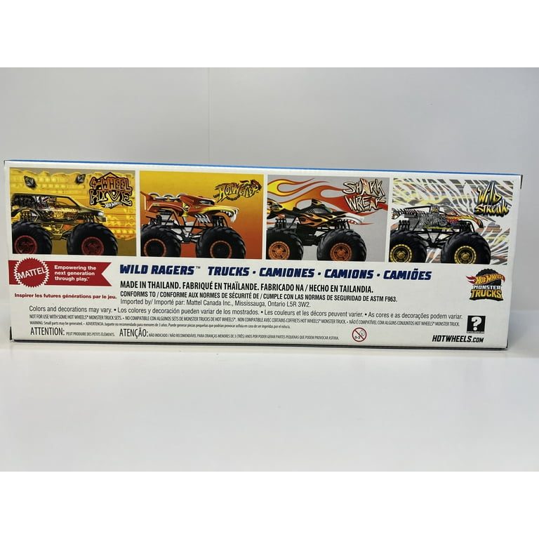 Hot wheels monster truck 4 pack sales