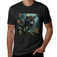 thumbnail image 2 of Wuche  Jungle Panther Painting Art, Design Shirts, Art Display, T-shirt Lover Gift Casual Breathable Men's, Women's, Boys', Girls', Children's Black, 2 of 4