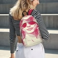 thumbnail image 5 of Yiaed Ace Of Diamonds Lady Print Laptop Backpack Travel Canvas Backpack Vintage Aesthetic Backpack for School Knapsack Plain Backpack Backpack for School-Small, 5 of 5