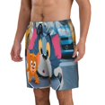 thumbnail image 2 of Tom and Jerry Men's Swim Trunks Quick Dry Board Shorts Bathing Suit Swimsuits Beach Shorts, 2 of 8