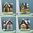 thumbnail image 4 of Christmas Village Set Collection Building, Christmas House, Christmas Village House, LED Lighted Christmas Collectible Buildings, Multicolor, 1 Pack, 4 of 5