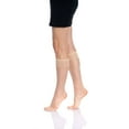 thumbnail image 6 of 8 Pairs Sheer Knee High Socks for Women 15 Denier Stay up Band (Light Skin), 6 of 6