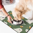 thumbnail image 2 of Halloween Pumpkin Ghost Dog Food Mats for Floors Absorbent Water Non-Skid 17x30 Inch Dog Water Mat Pumpkin Skull Bat Spider Dog Feeding Mat EcoFriendly Durable Pet Placemat, 2 of 7