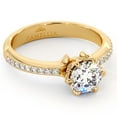 thumbnail image 3 of Delicate Classic Side Diamonds Engagement Ring, 3 of 4