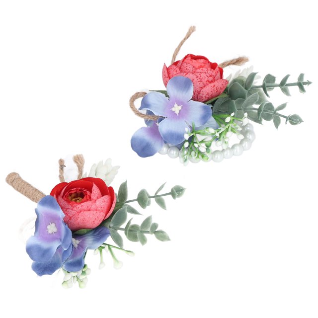 Ramillete para dama de novio portátil reutilizable exquisito rosa coreano perla muñeca conjunto de ramillete de flores ANGGREK Otros