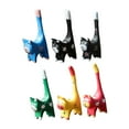 thumbnail image 1 of 6pcs Cat Figuras en miniatura esculturas de animales adornos de mesa creativos para de la mesa regalos de inauguración de la casa, 1 of 9