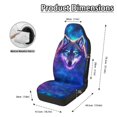thumbnail image 6 of POLERO Galaxy Classic Wolf Print, Easy Installation Washable Seat Protectors Protective Automobile Seats Protector Pad Mat for Automotive, 6 of 6
