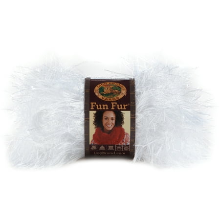 Lion Brand Fun Fur Yarn - White, Multipack of 24