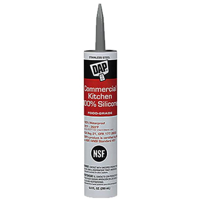 DAP 08660 9.8 oz. Stainless Steel Silicone Kitchen Caulk Walmart Canada
