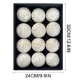 thumbnail image 3 of Eolstice Set of 12 Christmas Hanging Ornaments, 3.15 Inch Antique Ball Decoration, Boxed Vintage Holiday Tree Decor for Indoor Home Display, 3 of 6