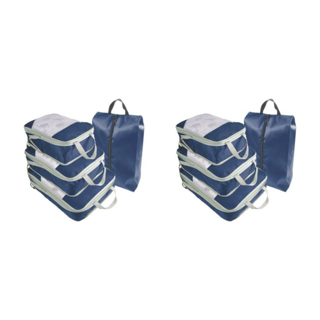 Guardoinrt 4piece Travel Organiser Bags Convenient And Versatile Storage For Efficient dark blue 2Set