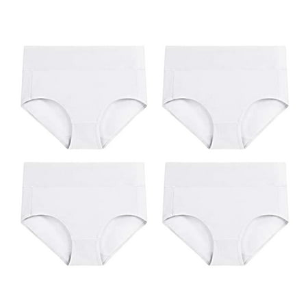 

Women S Seamless Briefs Solid White L Underpants 4 Pack