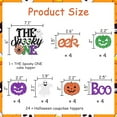 thumbnail image 6 of 25 Pieces The Spooky One Cake Topper with Halloween Cupcake Toppers Pumpkin Ghost BOO EEK for Halloween Themed 1st Birthday Party Decorations, 6 of 6
