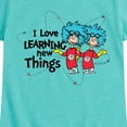 thumbnail image 3 of Cat in the Hat - I Love Learning Things - Toddler And Youth Girls Short Sleeve Graphic T-Shirt, 3 of 5