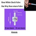 thumbnail image 1 of Bgsha 4mm 6mm 8mm 10mm 12mm Hose ID Plastic White Check Valve Way Non-return Valve, 1 of 3