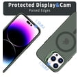 thumbnail image 4 of Casetego Magnetic Ring Stand for iPhone 14 Pro Max Case,Compatible with MagSafe Military-Grade with 360°Rotatable,Shockproof & Scratch-Resistant Phone Protective Cover,Dark Green, 4 of 6