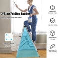 thumbnail image 6 of Topcobe Folding Aluminum 2-Step Ladder with Non-Slip Pedal and Footpads, Step Stool Foldable, Silver, 6 of 10