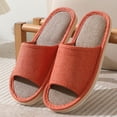 thumbnail image 4 of Family Slippers Home Slippers Toe Slippers Slippers Indoor Bedroom Slippers Linen and Cloth Slippers Indoor House Slippers All Seasons Silent Slippers Unisex Saffron 8, 4 of 6