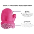 thumbnail image 5 of N'Ice Caps Little Girls Toddler Baby Soft Sherpa Lined Fleece Kids Hat Mitten Set - Pink, 5 of 8