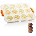thumbnail image 1 of 12 Pack Mini Silicone Muffin Pans with Metal Reinforcement Frame - Muffin Pan Muffin Pan Muffin Tray Bakeware with Non-, 1 of 4