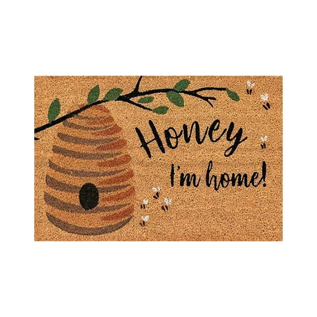Halloween Decorations 1PCS Summer Door Mat Hello Door Mat Welcome Door Mats Summer Decorative Doormat Low Profile Front Door Non Slip Indoor Doormat For Home Entrance Outside Entry Yard Floor