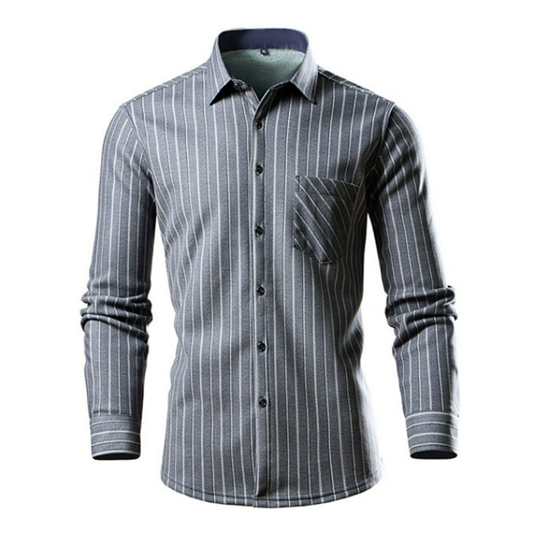 slim fit dress slacks Embroidered Detailed Waist Fitted Striped Shirt main image 1