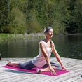 thumbnail image 2 of Lotus 3mm Lightweight, Slip-Resistant, Rolls Up for Storage Yoga Mat, 68" x 24" x 3mm, Pink, 2 of 3