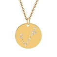 thumbnail image 1 of WREESH Collier en Acier Titane à Diamants Sertis, Mode, 12 Constellations, Bijoux, 1 of 1