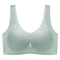 thumbnail image 3 of Womens Bra Super Thin Ice Silk Seamless Underwear Big Chest Shows Small No Steel Ring Droop Large Size Beauty Back Vest Bras, 3 of 5