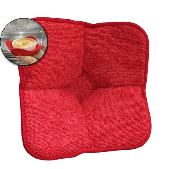 Microwave Plate Holder, Microwave Bowl Holder for Hot Food, Cozy Hot Pad, Protects Hands from Hot & Cold Bowls
