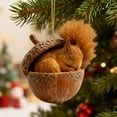 thumbnail image 5 of Upgraded Christmas Forest Animal Ornaments Cozy Forest Christmas Ornaments, Animal Ornament, Cozy Holiday Decorations, Cute Squirrel, Fox Designs, Rustic Tree Decorations for Home & Tree, 5 of 8