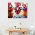 thumbnail image 2 of Autua Fashion Chickens Ready to Hang Canvas Wall Art Home Decor 20x16in, 2 of 6