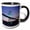 Black/White, variant on 3drose, Canada, Nova Scotia, Halifax. Macdonald Bridge-cn07 Pwa0136 - Patrick J. Wall, 11oz Two-tone Red Mug