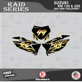 thumbnail image 3 of Kalair GFX Graphics Kit for Suzuki RM125 Polisport Raid Series, 3 of 5