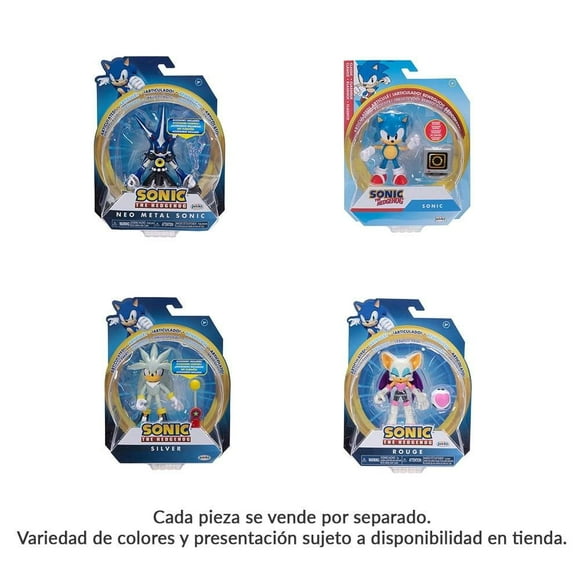 Figura de Acción Sonic Personaje De 4 Pulgadas Articulada Con Accesorio Varios Modelos 1 Pieza