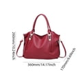 thumbnail image 2 of Bolso de hombro a la moda para mujer, correa ajustable de PU de gran capacidad para viajes al aire libre, 2 of 3