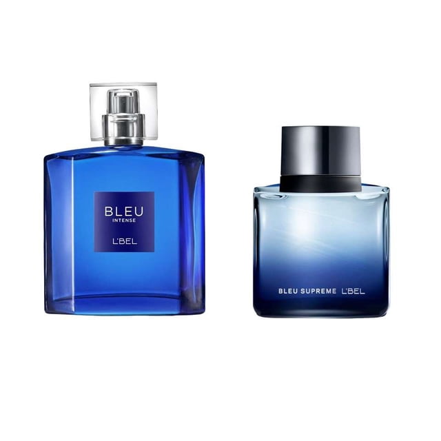 Bleu Intense + Bleu Supreme de L'bel Set de perfumes