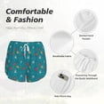 thumbnail image 4 of Balery Funny Cat Blue Pantalones cortos deportivos para mujer con forro y dos bolsillos, elásticos, para entrenamiento, gimnasio, yoga-XX-Large, 4 of 7
