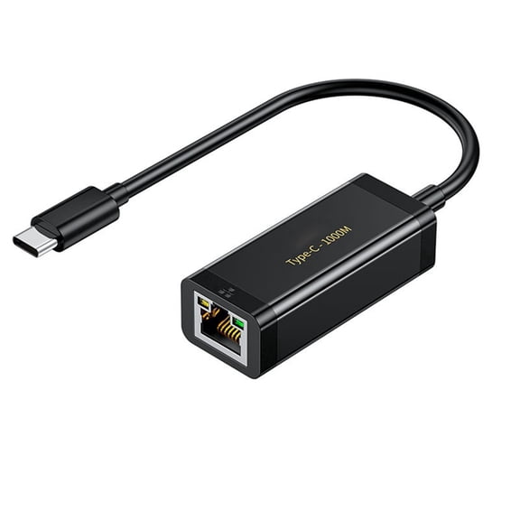 TYPE-C to Gigabit Ethernet Adapter USB-C 1000Mbps Network Card Type-C to RJ45 Network Card Lan for Notebook Driver-Free