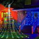 thumbnail image 1 of Cadena de luces navideñas para exteriores, luces de cuero impermeables, luces decorativas para patio, luces de cascada con estrellas para árboles de Navidad, 1 of 5