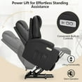 thumbnail image 3 of YODOLLA Power Lift Recliner Chair for Elderly, Electric Lift Chair Sofa with Side Pockets, USB & Type-C Ports, Black,PU Leather, 3 of 7
