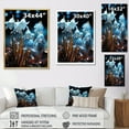 thumbnail image 4 of Designart "Snowdrop Winter Photography II" Snowdrops Floater Framed Canvas Wall Art, 4 of 5