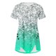 thumbnail image 4 of Blusas de Manga Corta para las Mujeres Botón Impreso Cuello Redondo Top Casual, Blusas para las Mujeres Casual, 4 of 5