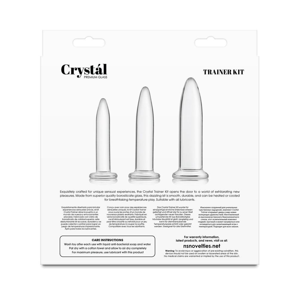 NS Novelties Crystal Trainer Glass 3 Piece Set Anal Plugs Kit, Clear - Walmart.com NS Novelties Crystal Trainer Glass 3 Piece Set Anal Plugs Kit, Clear - Walmart.com