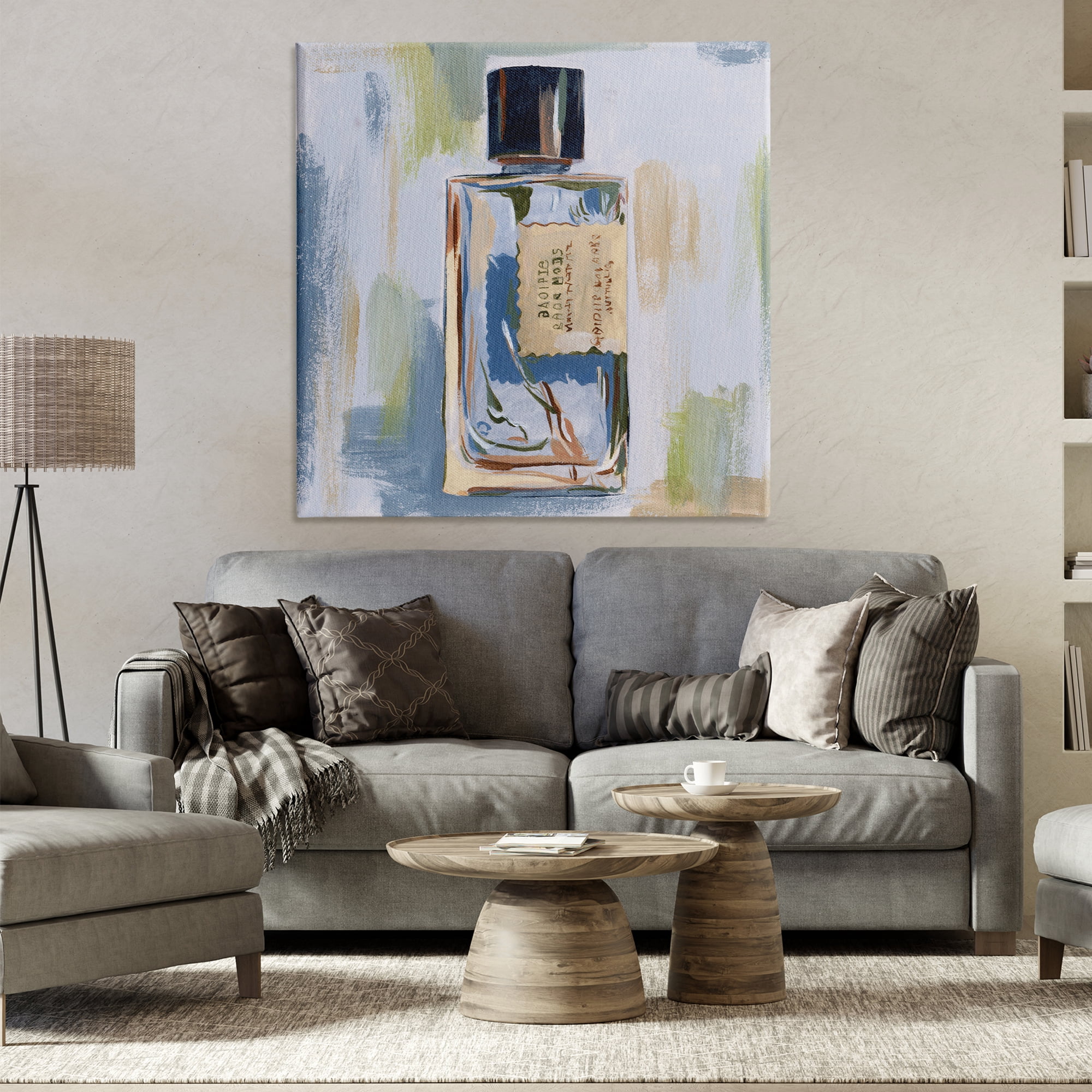 Stupell Industries Paint Streak Perfume Fashion Painting Wrapped Canvas Art Print Wall Art, 36 x 36