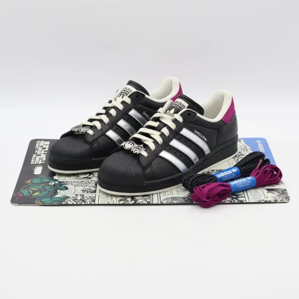IH7767 TMNT Teenage Mutant Ninja Turtles Ad-id-as Superstar Shelltoe Black (Men's)